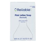 800 ml. Bag in a Box Pink Lotion Hand Soap  - 1 Case