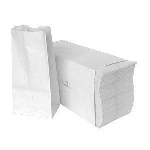 2 Lb White Paper Bags - 1 Pack