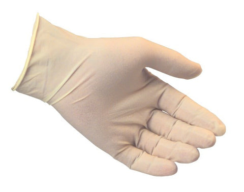 Latex Lightly Powdered Gloves - Size Large - 1 Box of 100