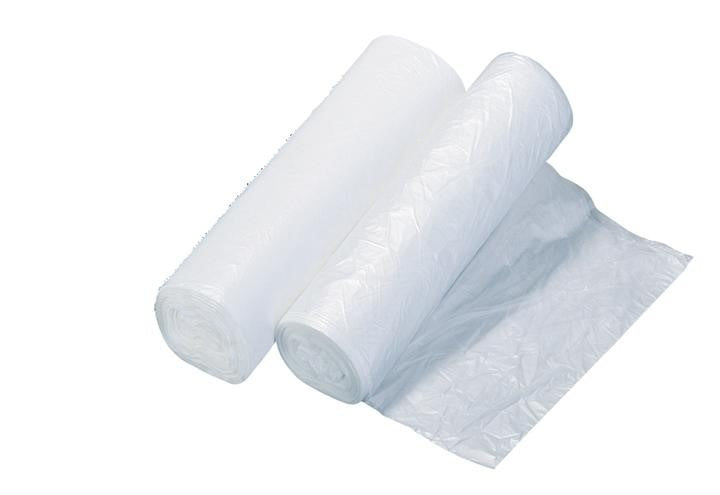 12-16 Gallon Clear Kitchen Trash Can Liners - 1 Case