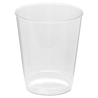 7.5 oz Clear Hard Plastic Disposable Tumblers - 1 Sleeve