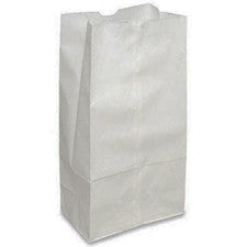 8 Lb White Paper Bags - 1 Pack